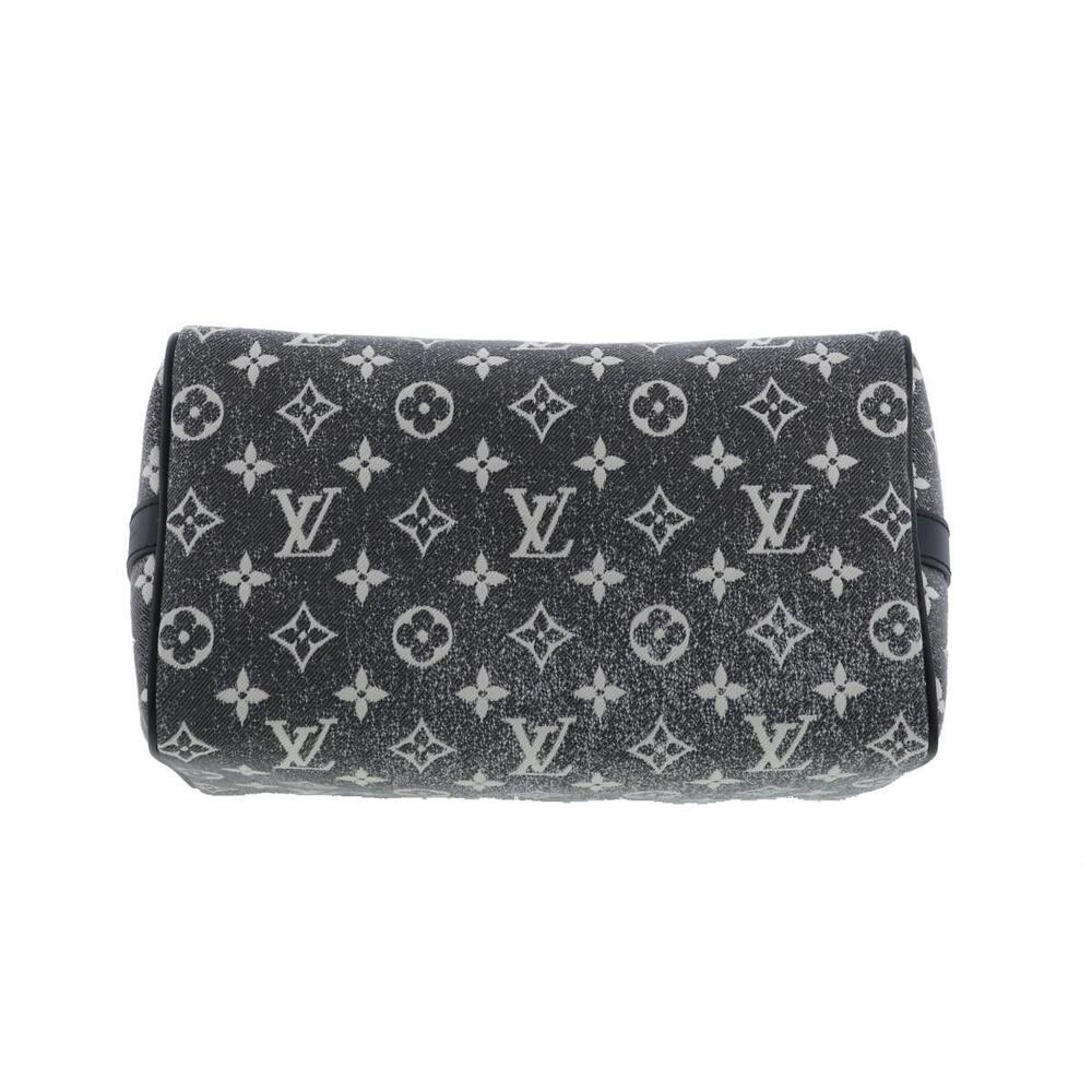 LOUIS VUITTON Speedy Bandolier Bag Handbag Monogram denim Black - Picture 5 of 6